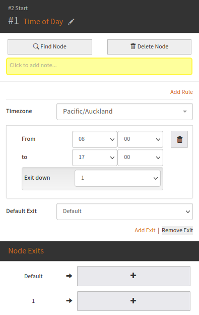 The Time of Day node