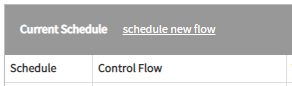 schedule new flow